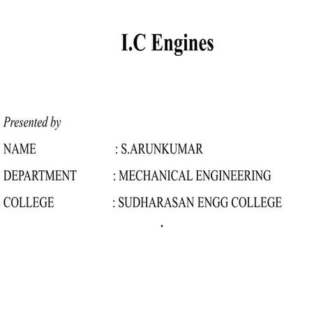 IC ENGINES