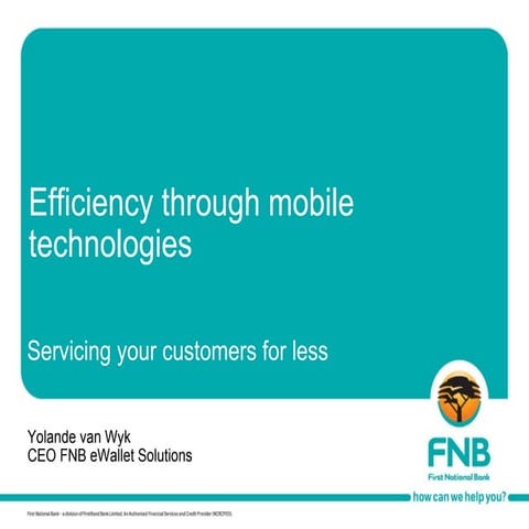Efficiency through mobile technology