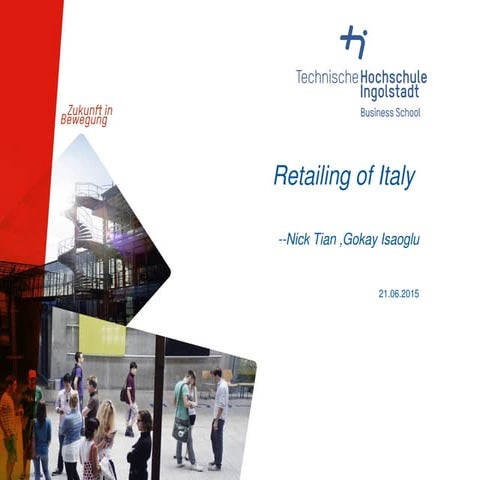 Culture,History, Retailing in Italy