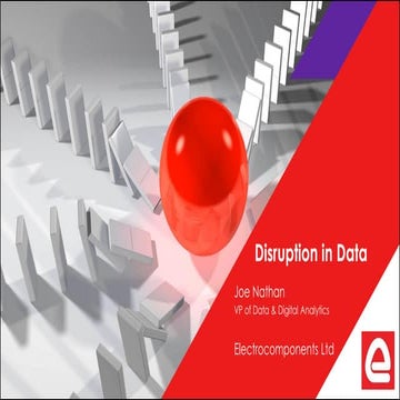 Big Data LDN 2017: Disruption in Data