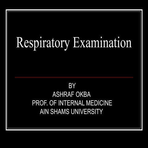 Respiratory Examination