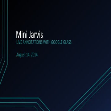 Mini Jarvis Final Presentation