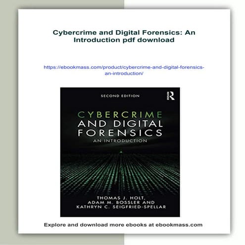 Cybercrime and Digital Forensics: An Introduction