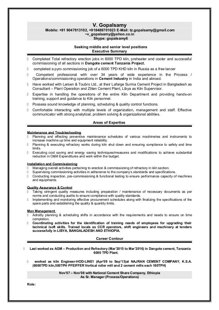 Gopalsamy Updated Resume