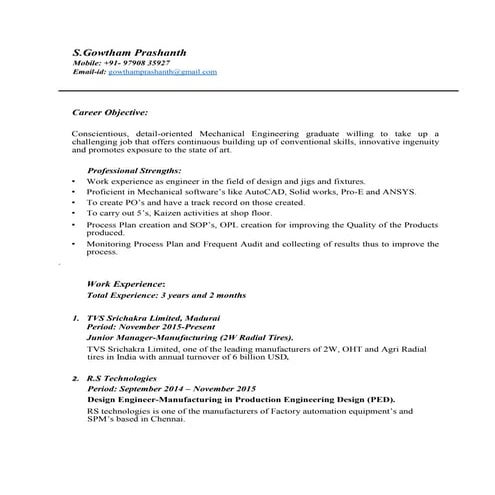 Gaurav Sharma Resume | DOC