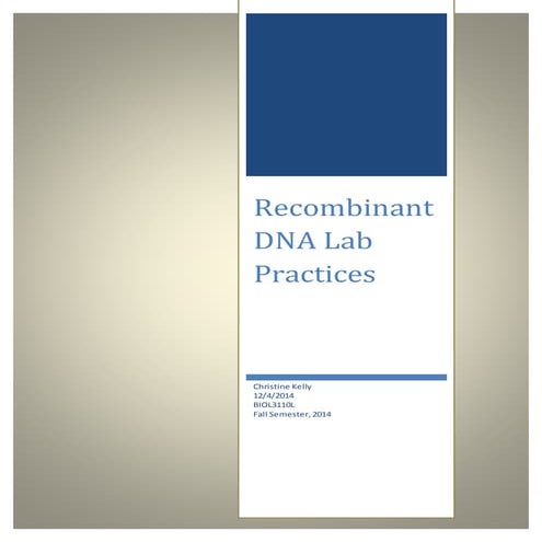Recombinant DNA