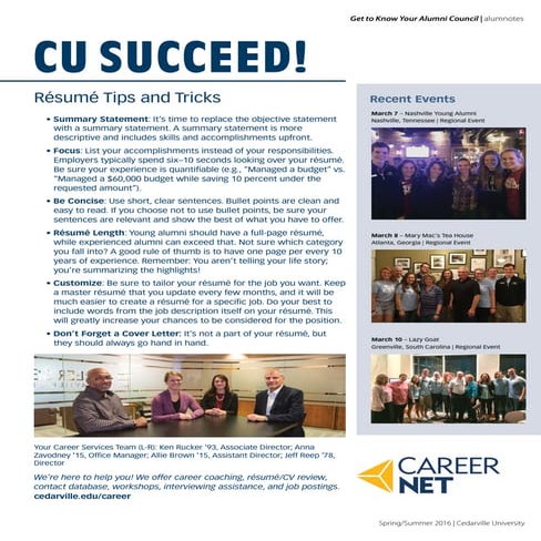 Alumnotes Summer 2016