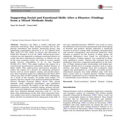 School Mental Health | PDF