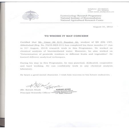 Research Assistant – NARC