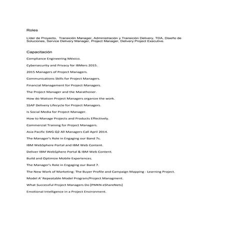 Expertise & Capacitacion