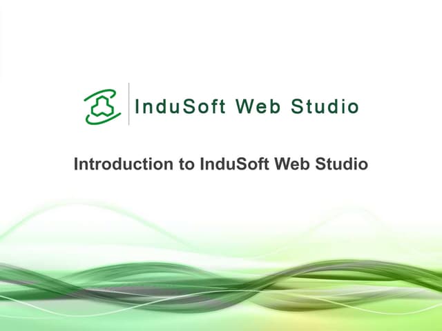 Introduction to InduSoft Web Studio 8.1