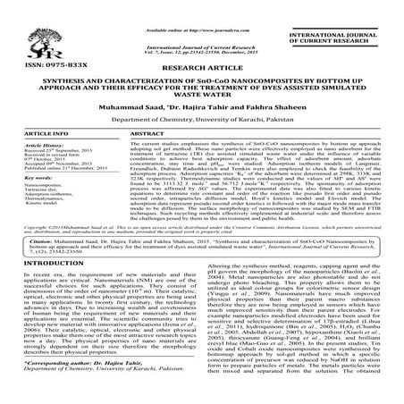 Muhammad Saad Published Paper