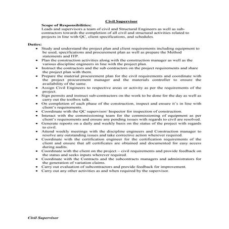construction objectives | DOC