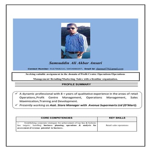 Shamsuddin Ansari_Resume