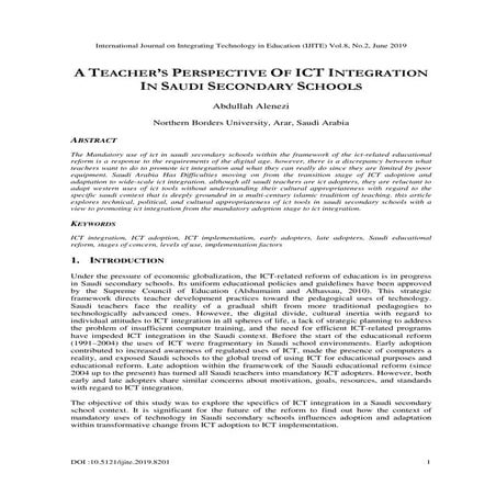 Barriers to Effective Integration of Information and Communication ...