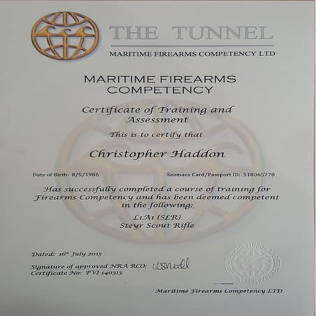 Tunnel range fire arms competency | PDF
