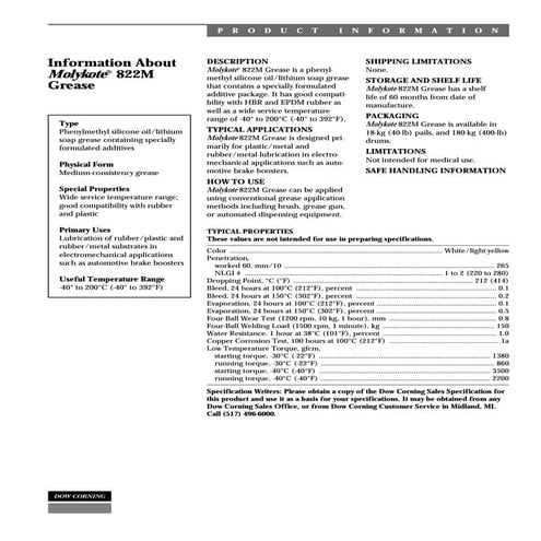 Molyslip mcc metalworking compound 450 g | PDF