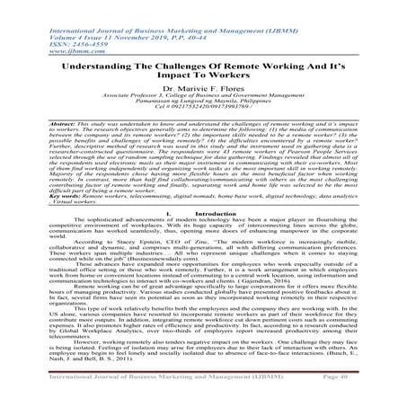 Understanding The Challenges Of Remote Working And It’s Impact To Workers