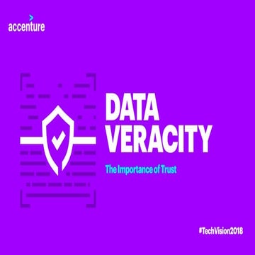 Data Veracity & Integrity - Tech Vision 2018 | PDF