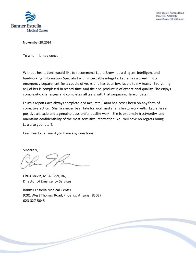Reference Letter Laura B