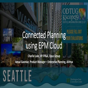 Connected Planning Using EPM Cloud at Opus Group