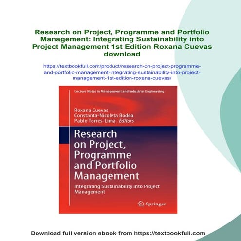 Research on Project, Programme and Portfolio Management: Integrating Sustaina...