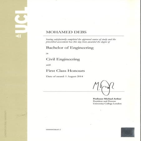 Degree certificate _ Mohamed Debs