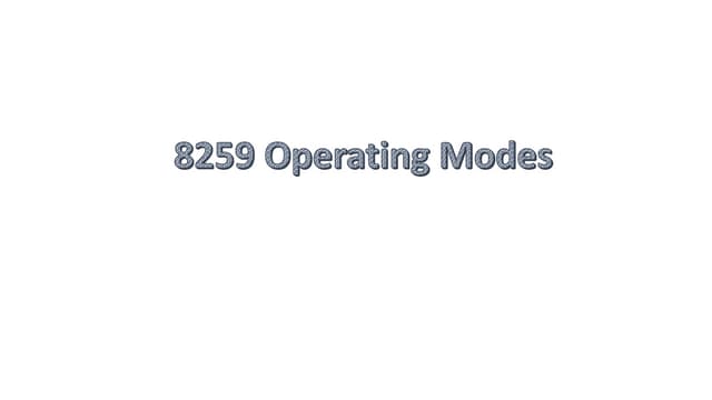 8259 Operating Modes.pptx
