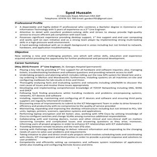 N979531780 Syed Hussain-CV