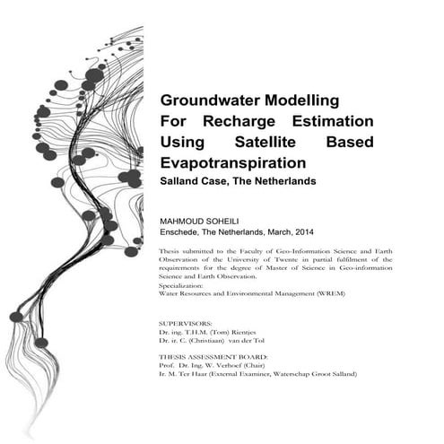 Estimation of Groundwater Recharge Using WetSpass and MODFLOW | DOCX
