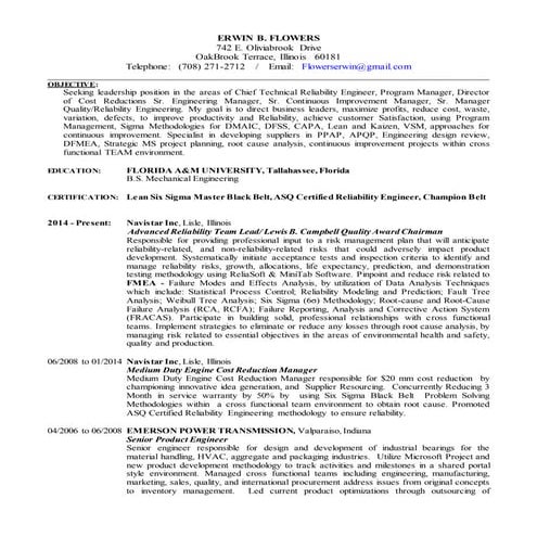 Erwin Flowers Resume Nov1 2015 | DOCX
