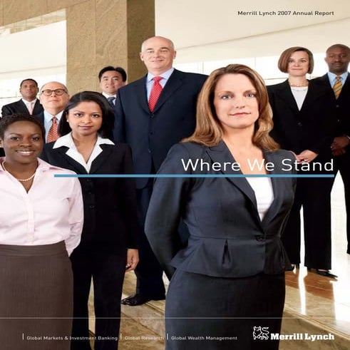 Merrill Lynch Annual Report 2007