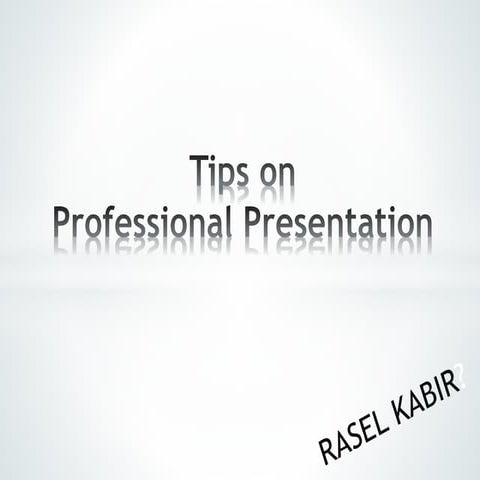 Rasel Kabir presentations