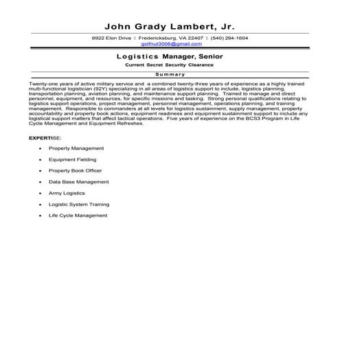 John Lambert Resume 2