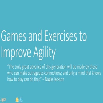 Games to Improve Agility