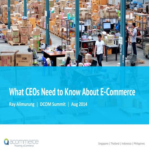 What CEOs Need to Know About E-Commerce 081914