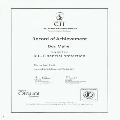 R05 Exam Certificate | PDF