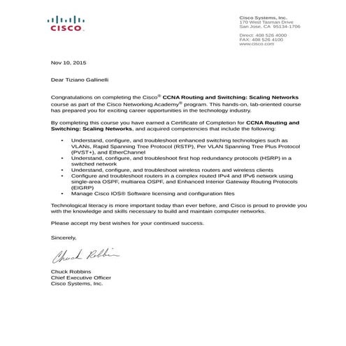 Letter of Merit _ CCNA 3
