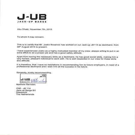 Matt B. Letter | PDF
