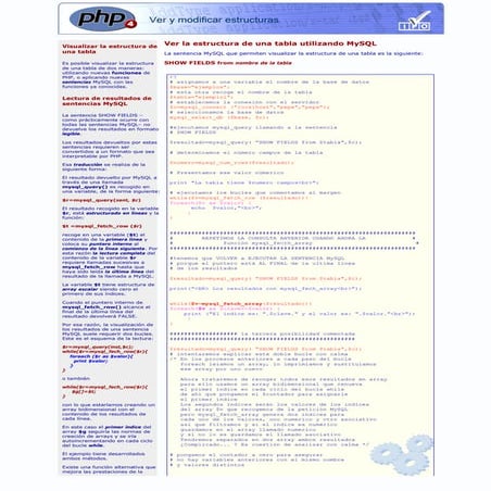 82 Php. Ver Y Modificar Estructuras