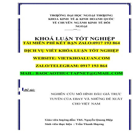 BÀI MẪU khóa luận đấu giá tài sản, HAY