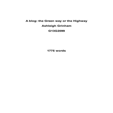 The Green way or The Highway 2