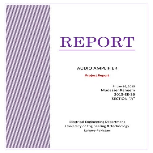 Audio Amplifier