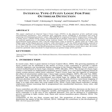 Fuzzy Logic for Fire Outbreak | PDF
