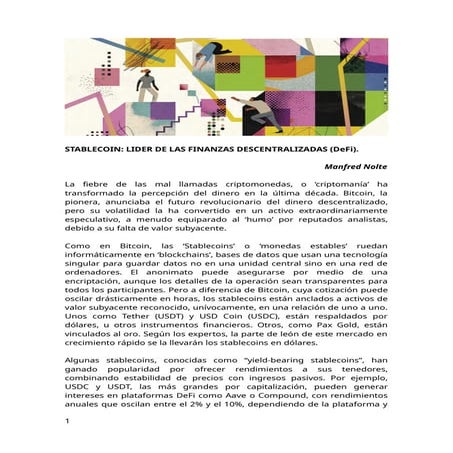 STABLECOIN: LIDER DE LAS FINANZAS DESCENTRALIZADAS (DeFi).