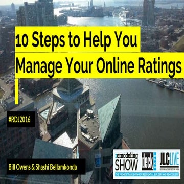 10 Steps to Manage Your Online Ratings RDJ2016