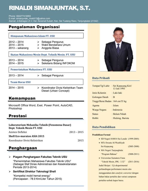 CV Alan Risky Berlianto | PDF