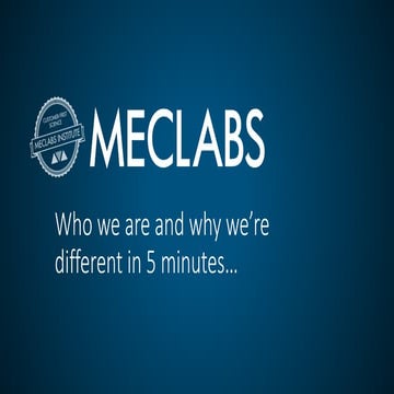 MECLABS in Five Minutes