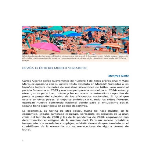 FINANCIA TIMES: ELOGIO DE LA ECONOMIA ESPAÑOLA.