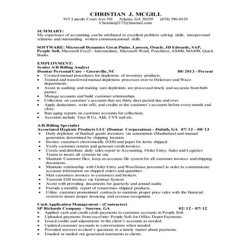 Contract Compliance AP Specialist | DOC
